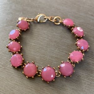 J Crew milky pink gemstone bracelet